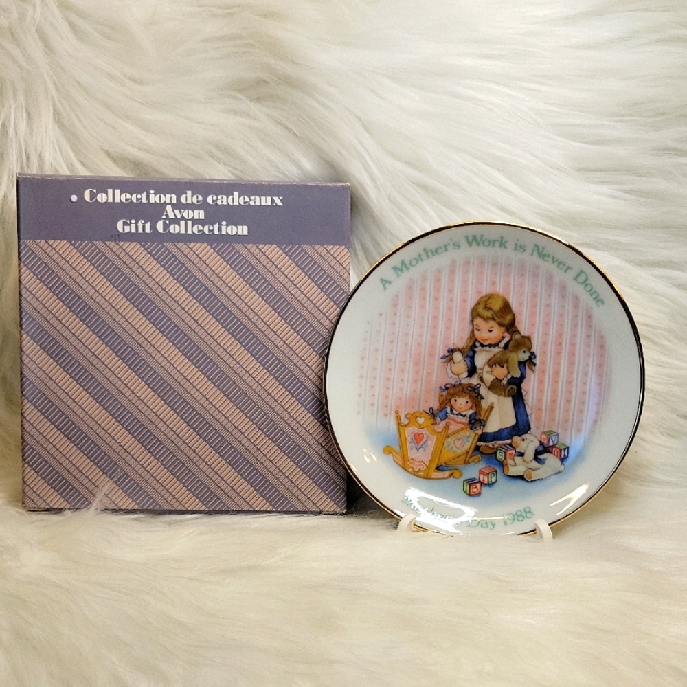 3/$25 Avon Vintage Mother's Day 1988 Collectible Plate